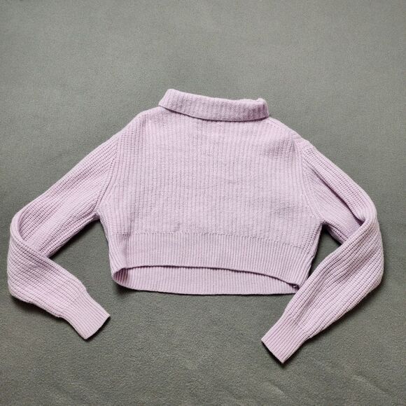 Aritzia Wilfred Free Harper Sweater Merino Wool Turtleneck Mauve Pink Sz XS - Picture 2 of 10